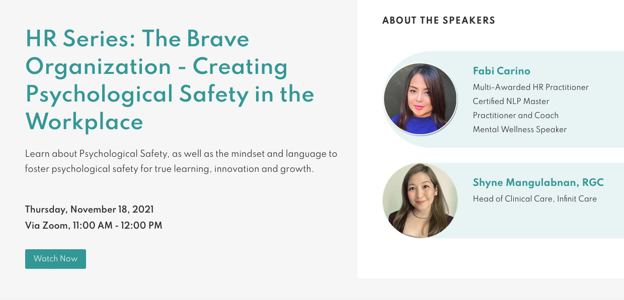 HR Series: The Brave Organization - Creating Psychological Safety in the Workplace